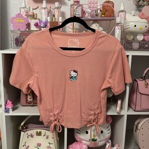 Hello Kitty pink crop top